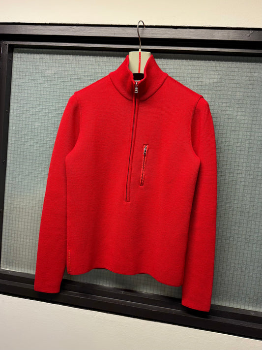Prada Sport Wool Half-Zip Knit