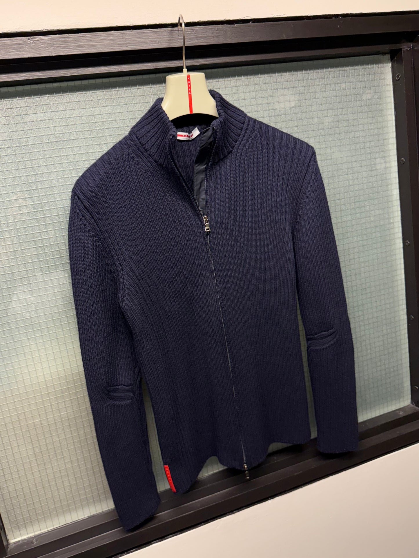 Prada Sport Wool Ribbed Knit