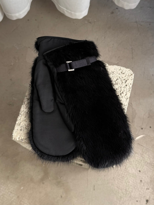 Prada Mink Mittens