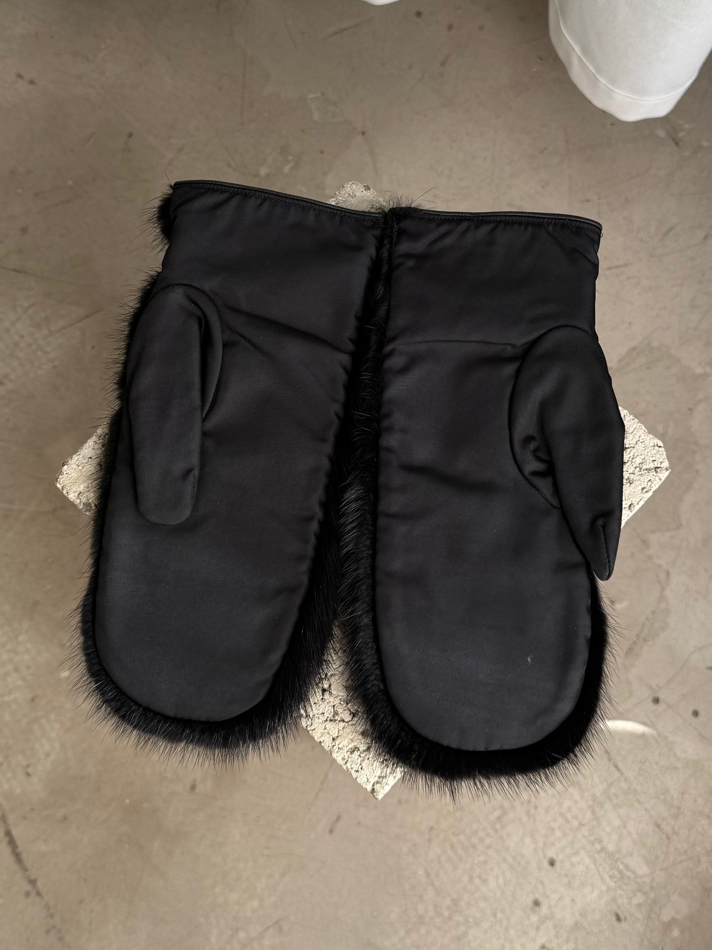 Prada Mink Mittens
