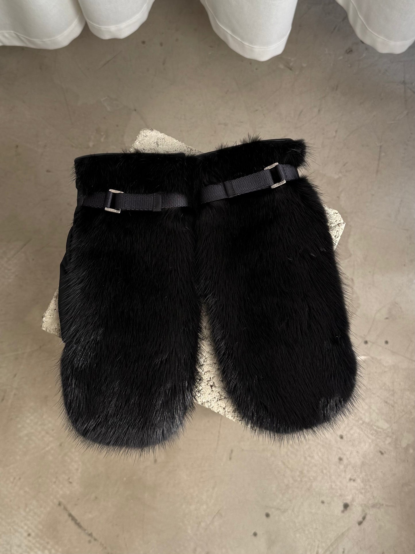 Prada Mink Mittens