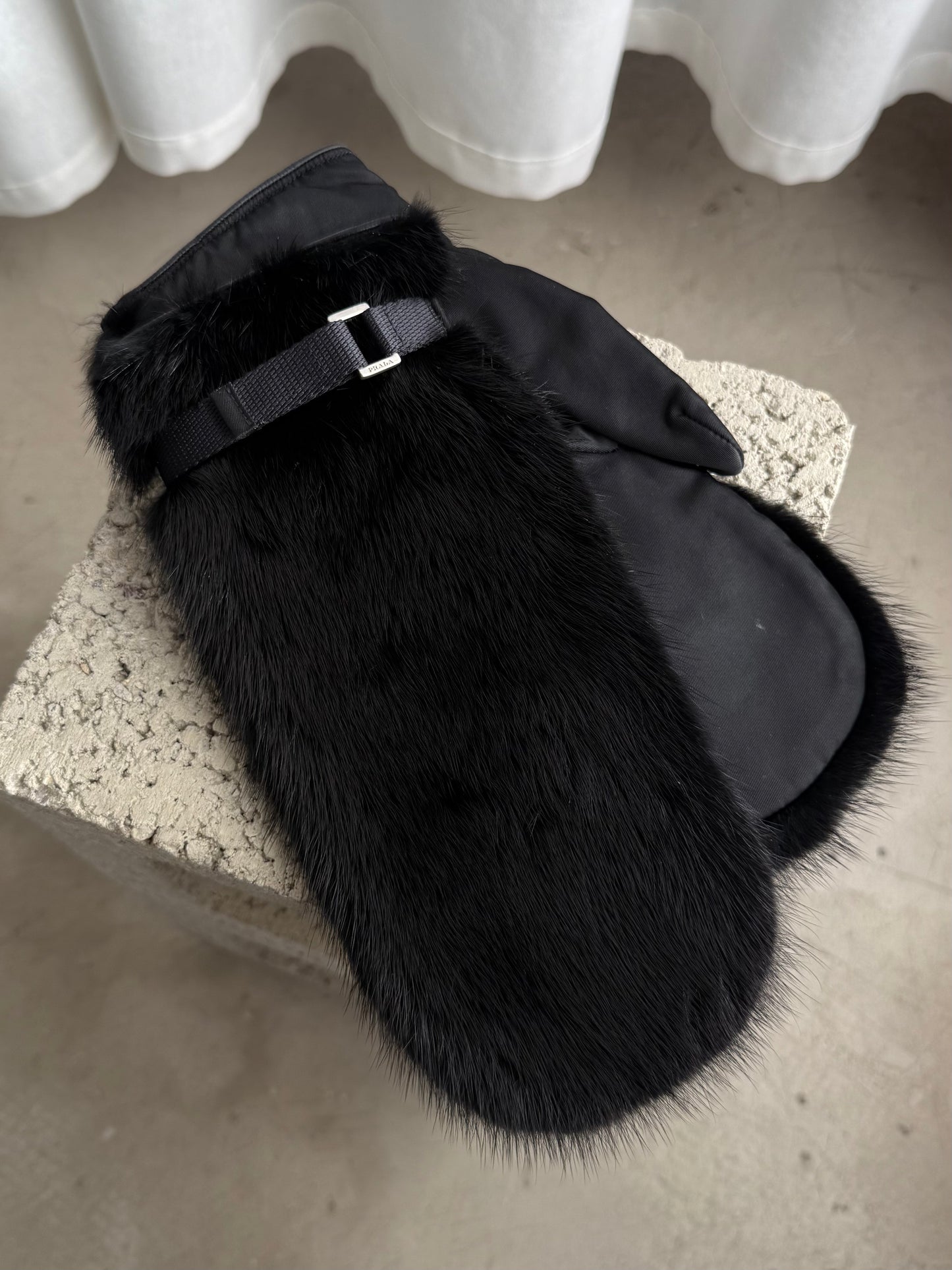 Prada Mink Mittens