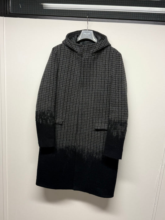 FW 07 Prada Houndstooth Wool Coat