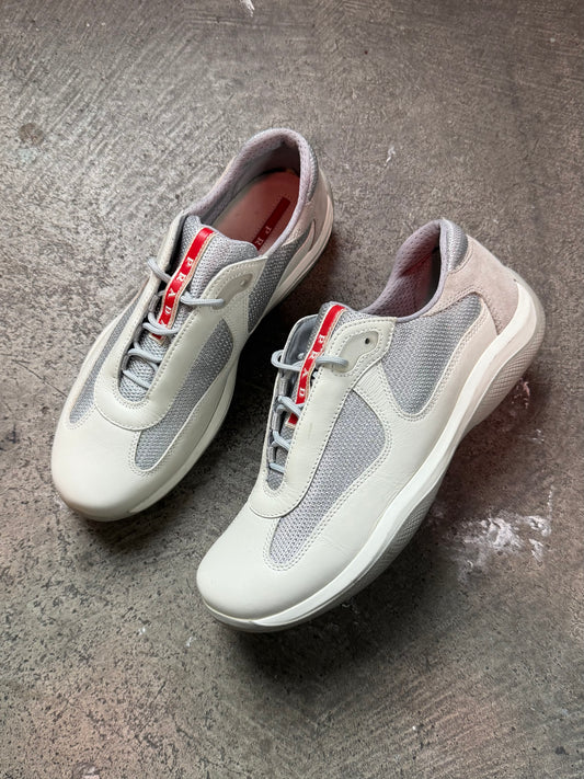 Prada Americas Cup Matte Leather Trainers
