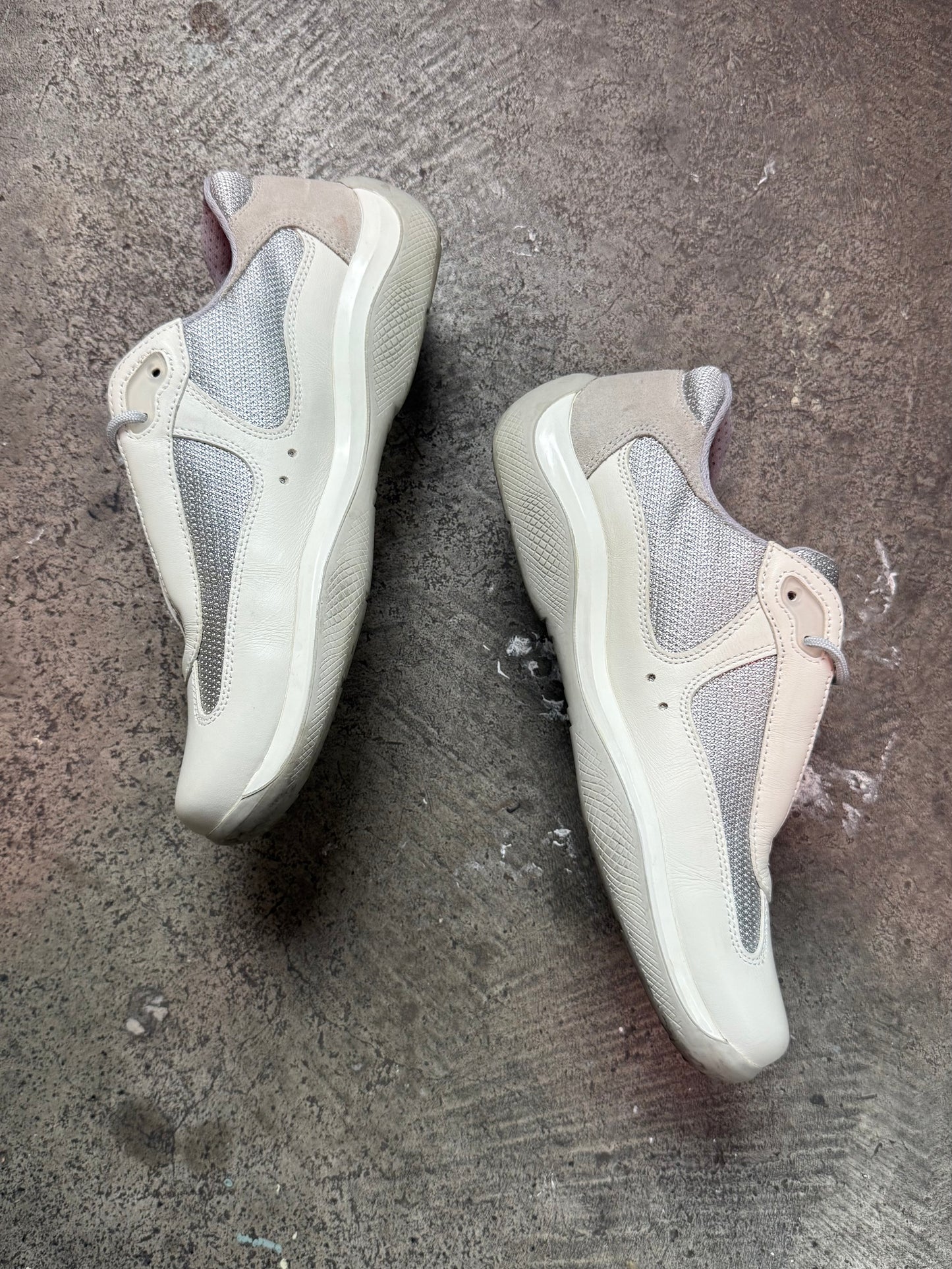 Prada Americas Cup Matte Leather Trainers