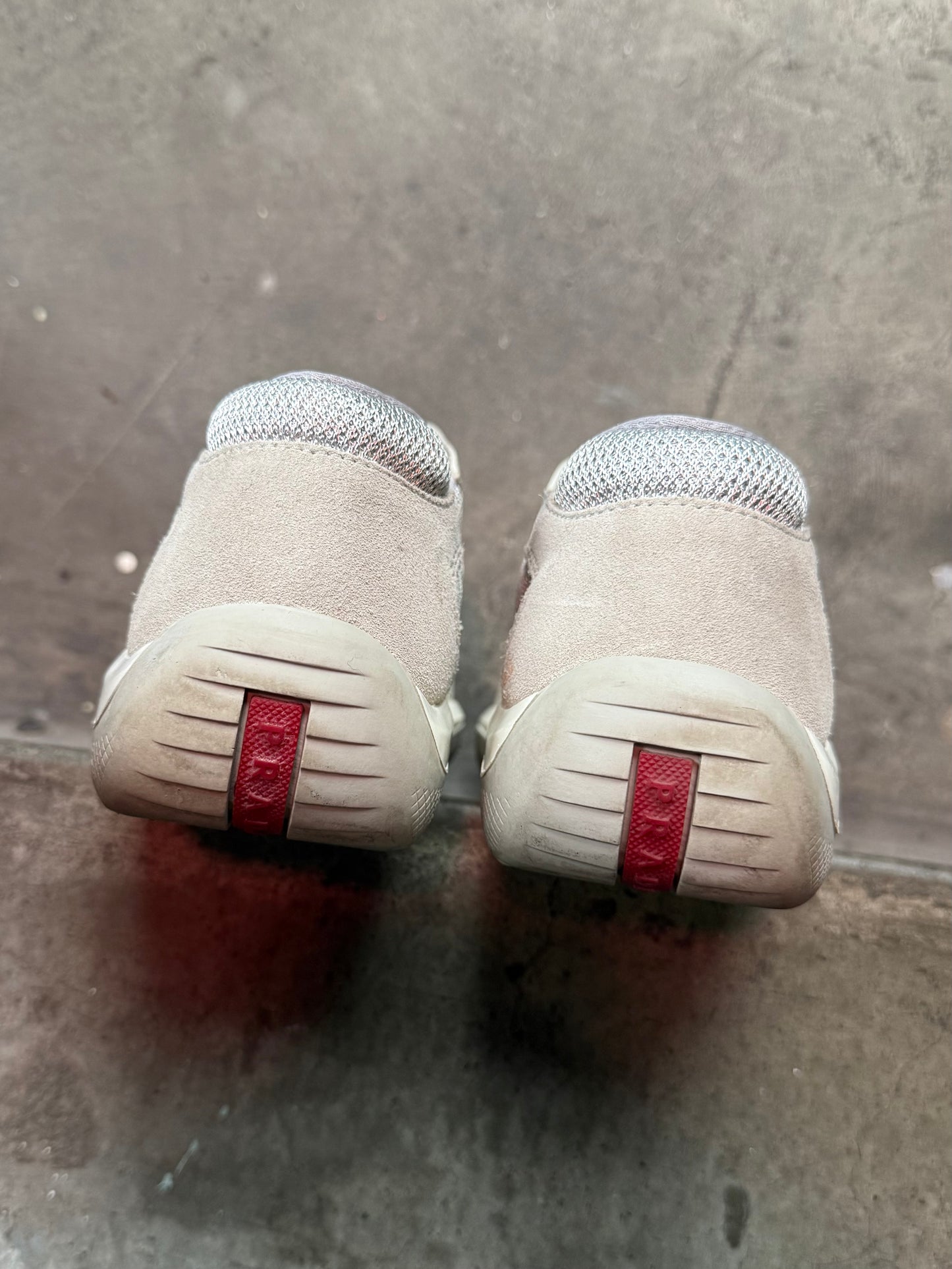 Prada Americas Cup Matte Leather Trainers