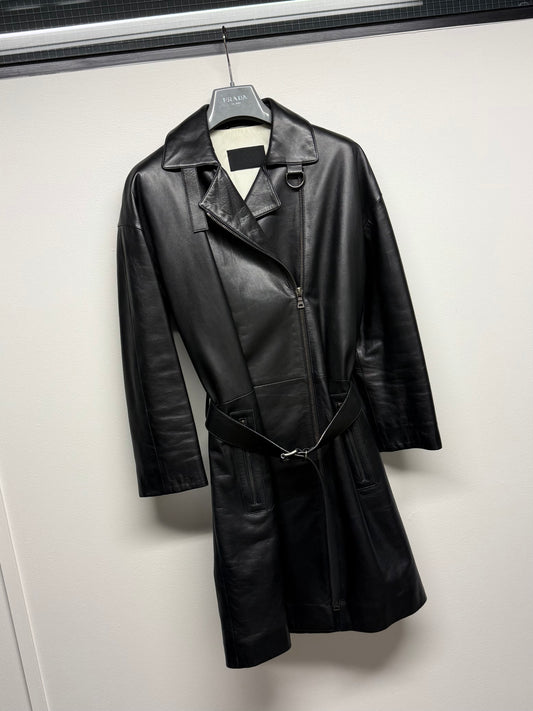 Prada Leather Trench Coat