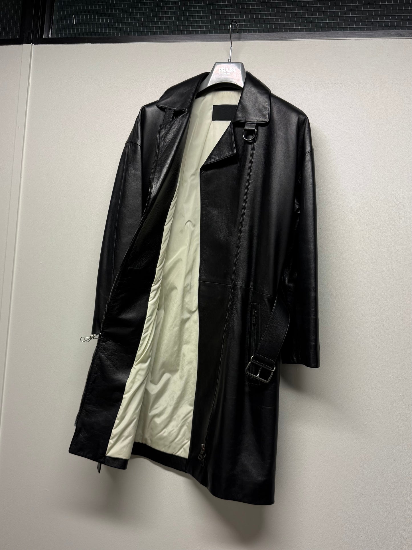 Prada Leather Trench Coat