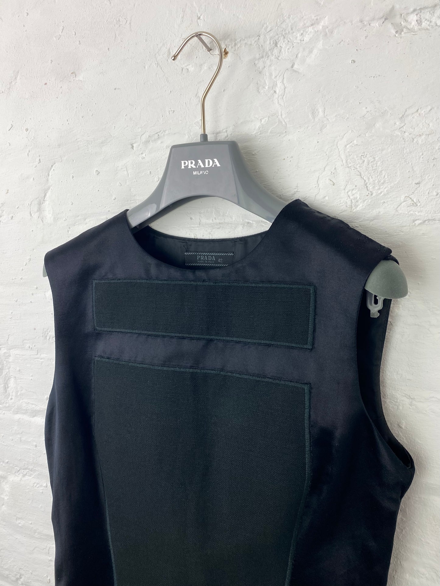 SS 98 Prada Silk & Linen Vest