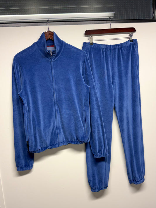 2009 Prada Linea Rossa Velour Tracksuit