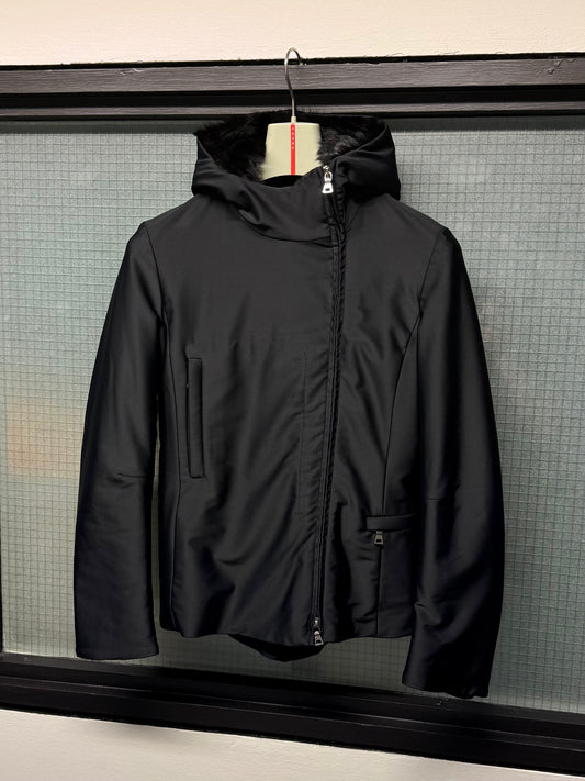 Prada Sport Fur Lined Hood Ski Jacket