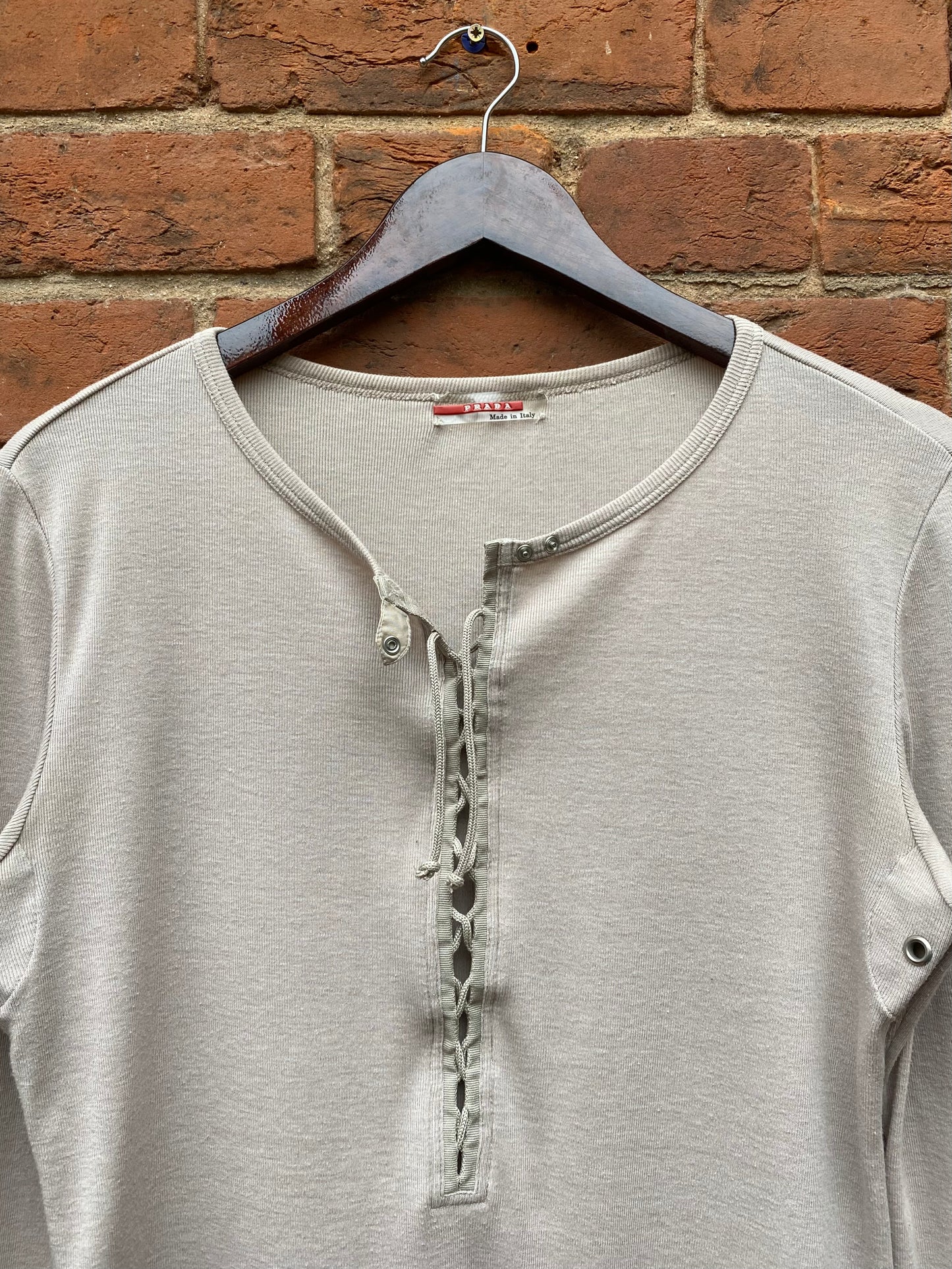 Prada Sport Laced Henley
