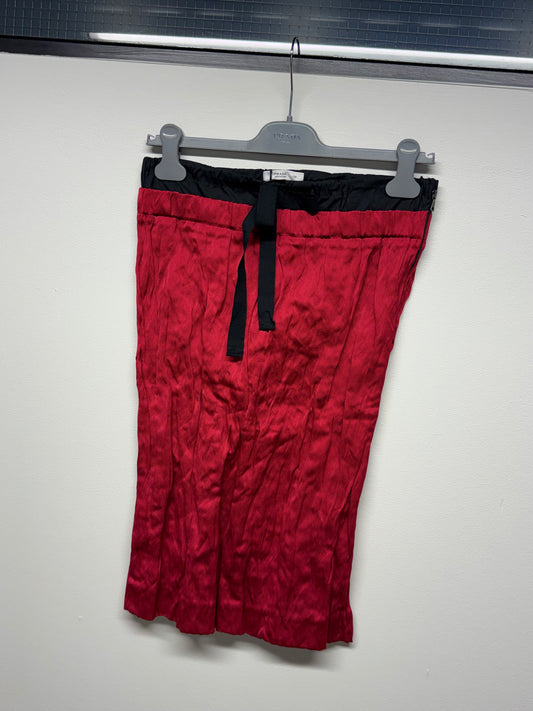 SS 09 Prada Silk & Metal Blend Skirt