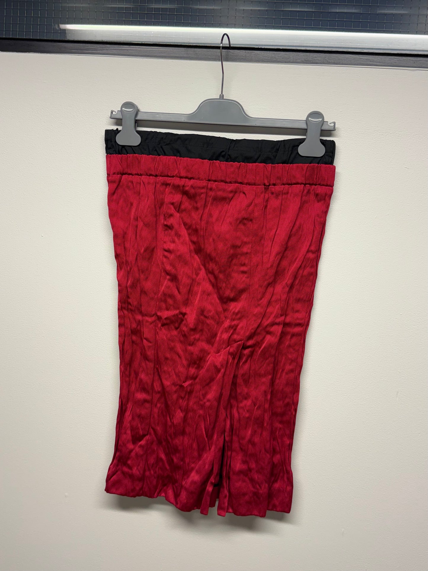 SS 09 Prada Silk & Metal Blend Skirt