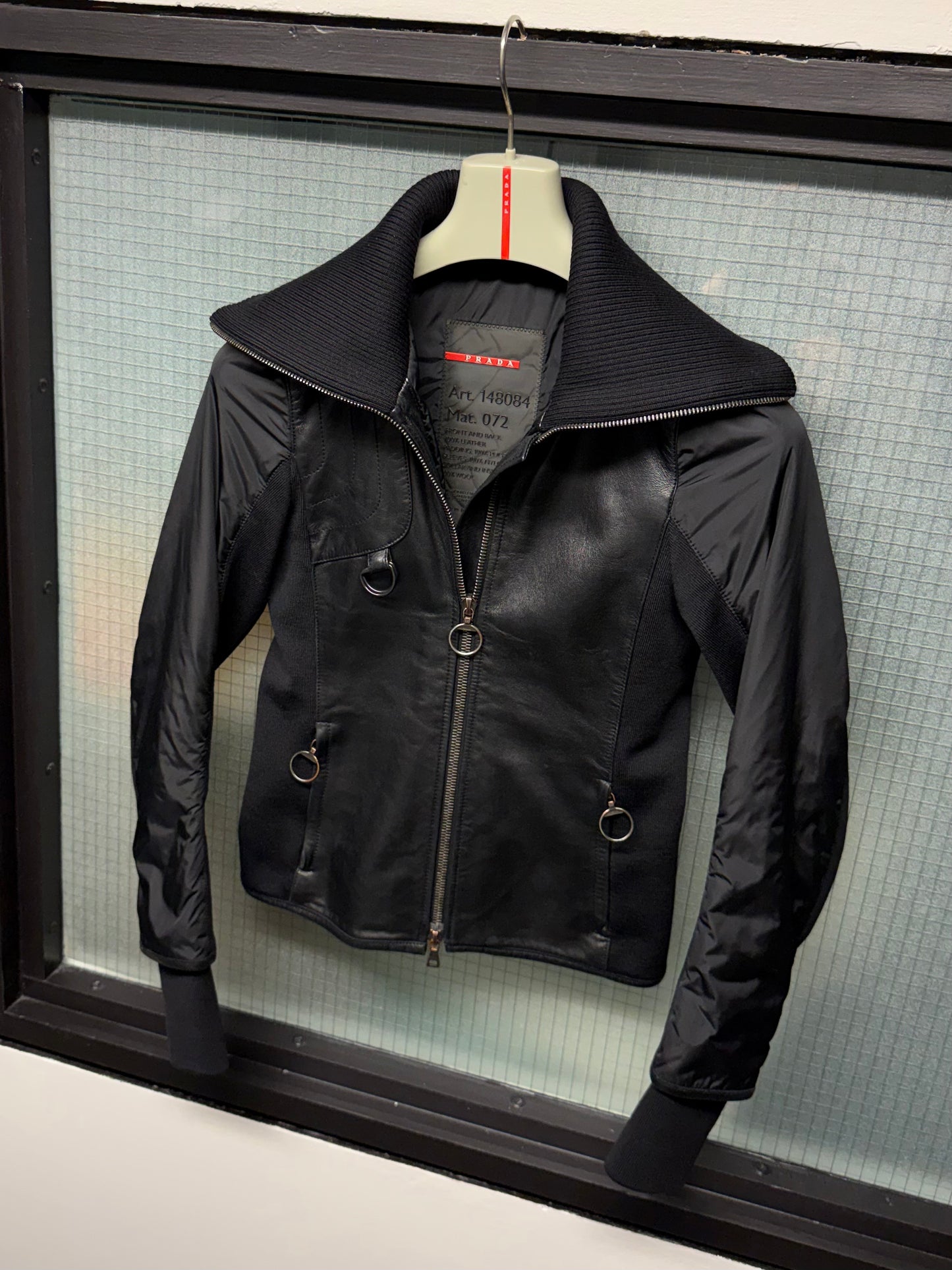 Prada Sport Leather Panelled Jacket