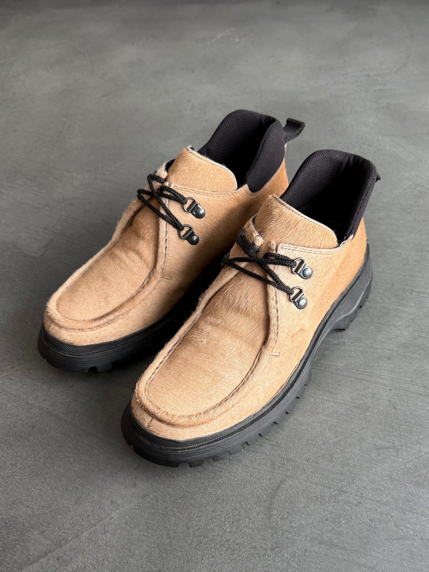 Prada Sport Pony Lug Sole Boots