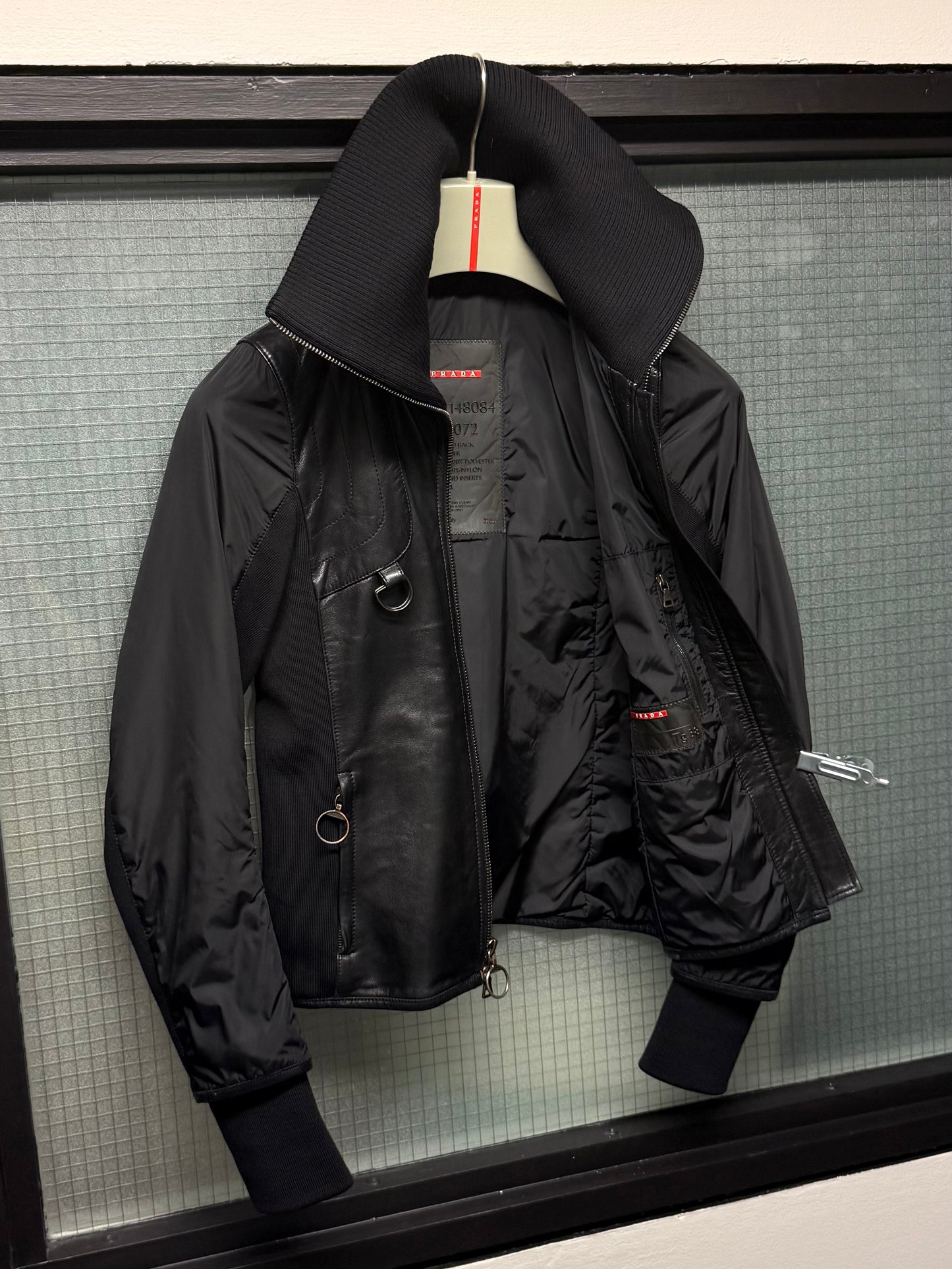 Prada Sport Leather Panelled Jacket
