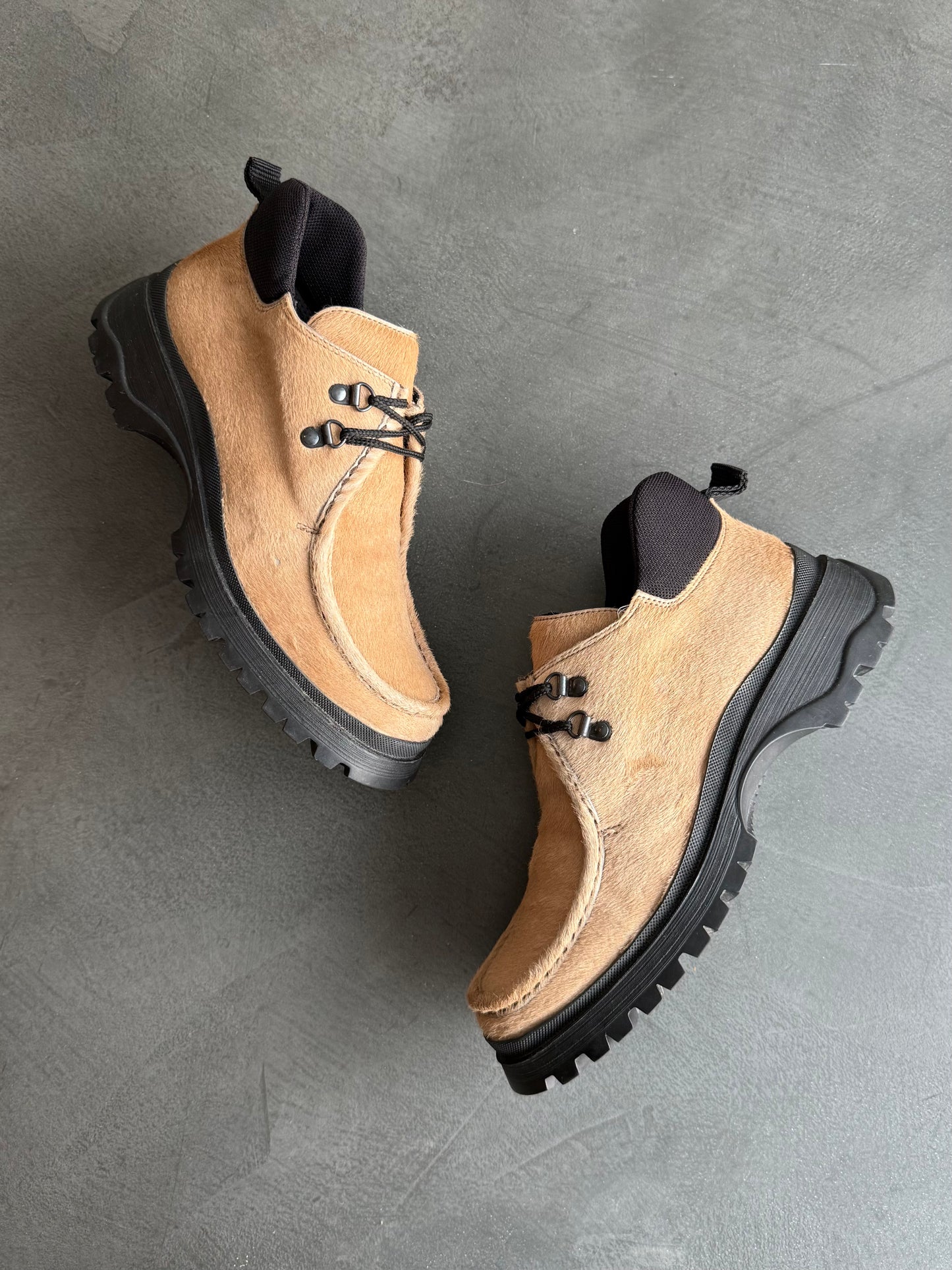 Prada Sport Pony Lug Sole Boots