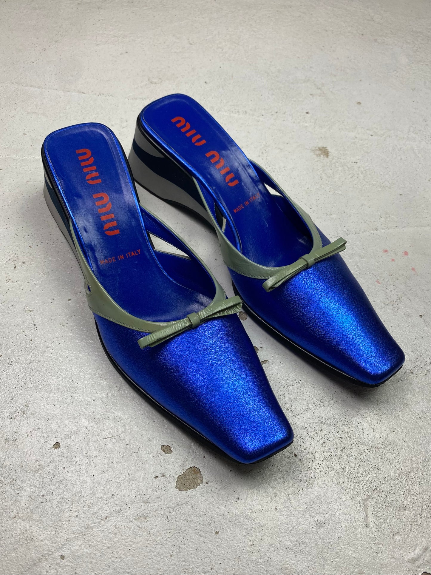 SS 00 Miu Miu Wedged Mules