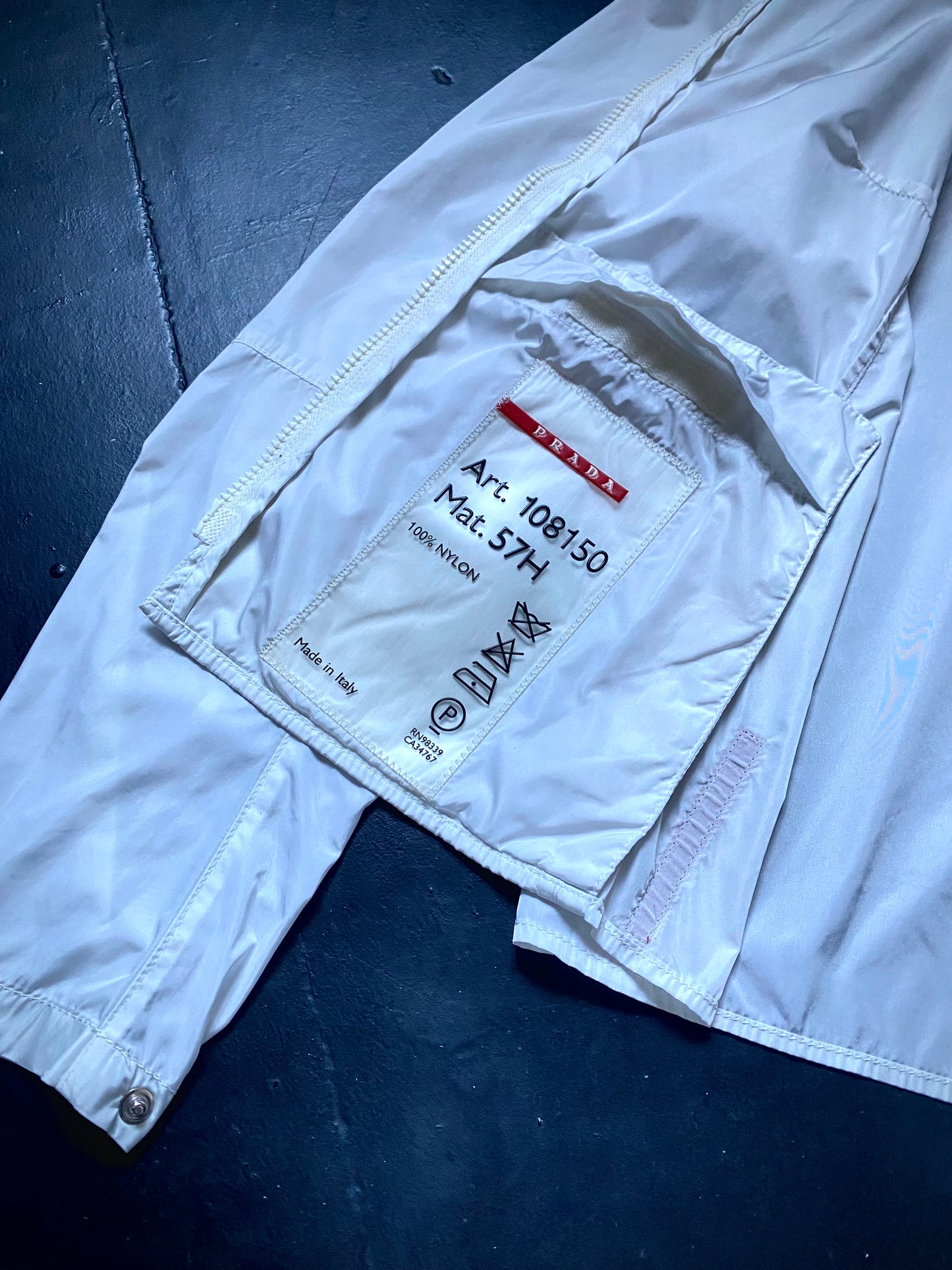 SS 00 Prada Sport Nylon Moto Jacket