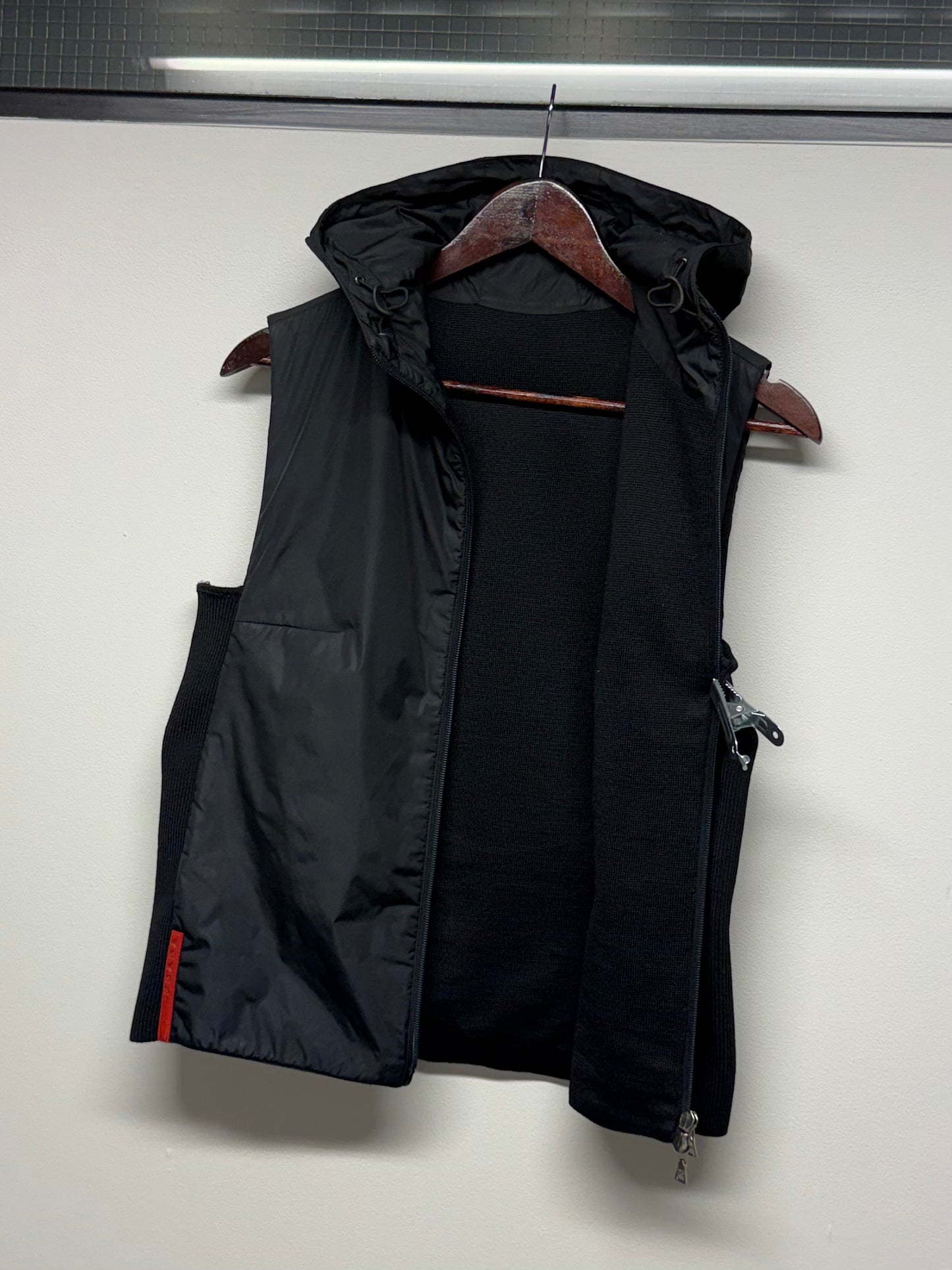 FW 99 Prada Sport Nylon & Wool Gilet