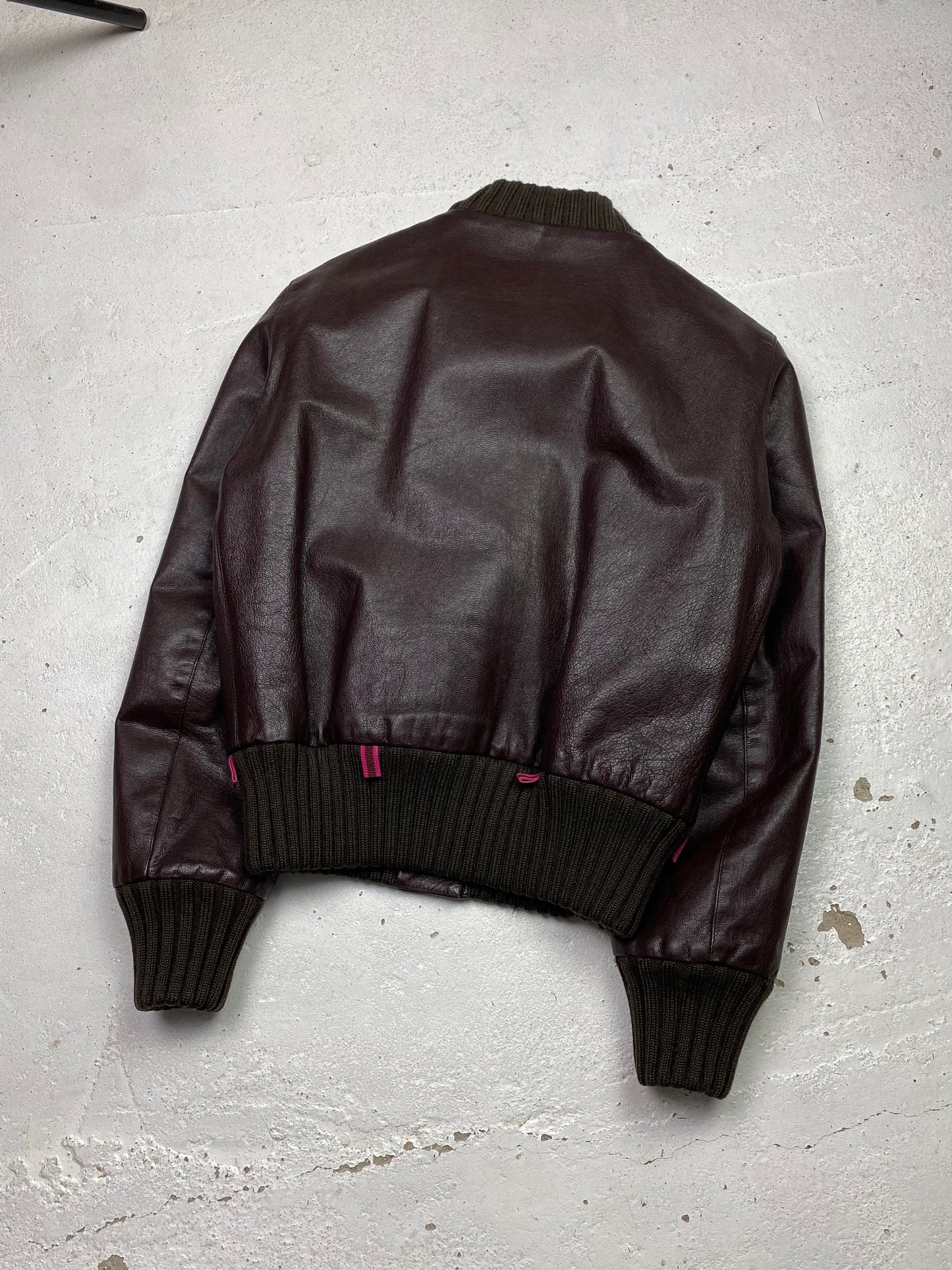 FW 99 Miu Miu Leather Bomber