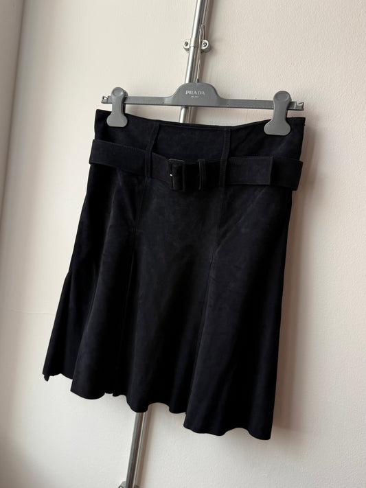 SS 02 Prada Suede Skirt