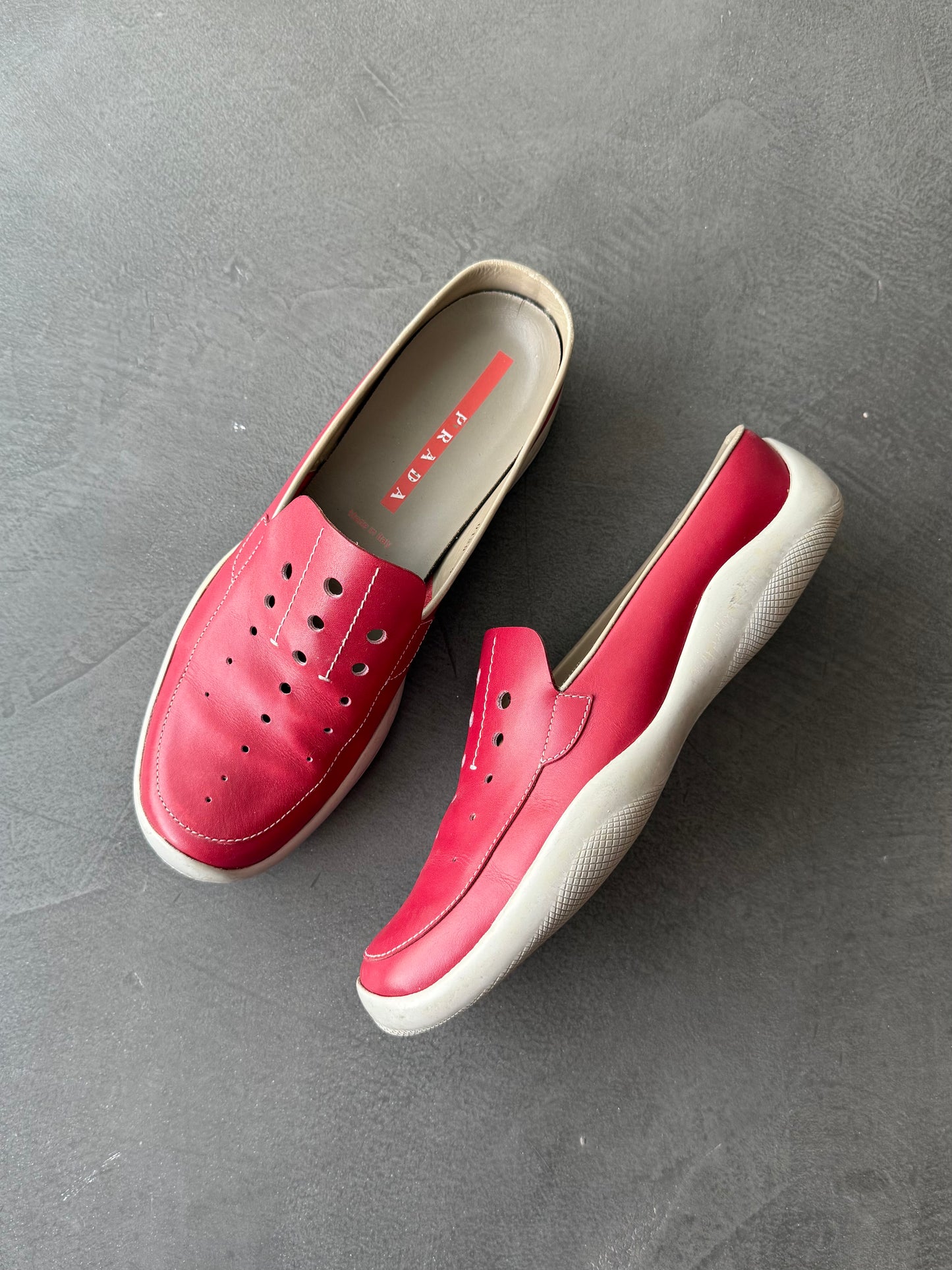 Prada Sport Perforated Mules