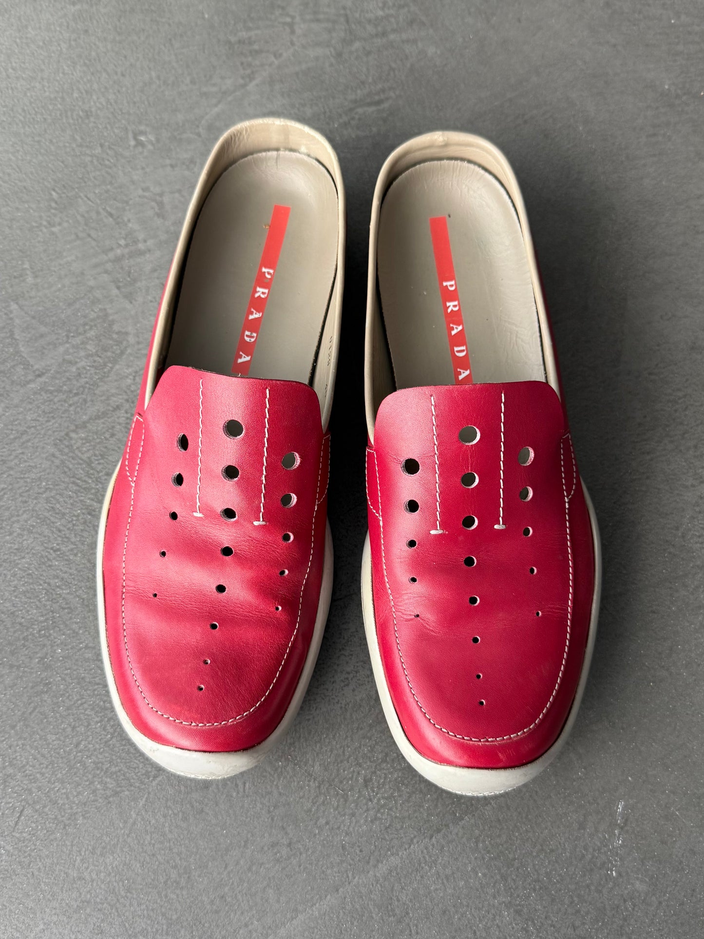 Prada Sport Perforated Mules