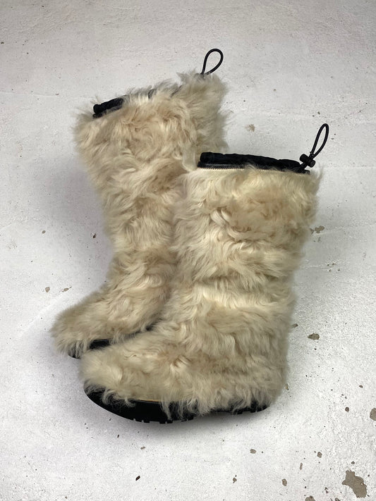 Prada Linea Rossa Fur Boots