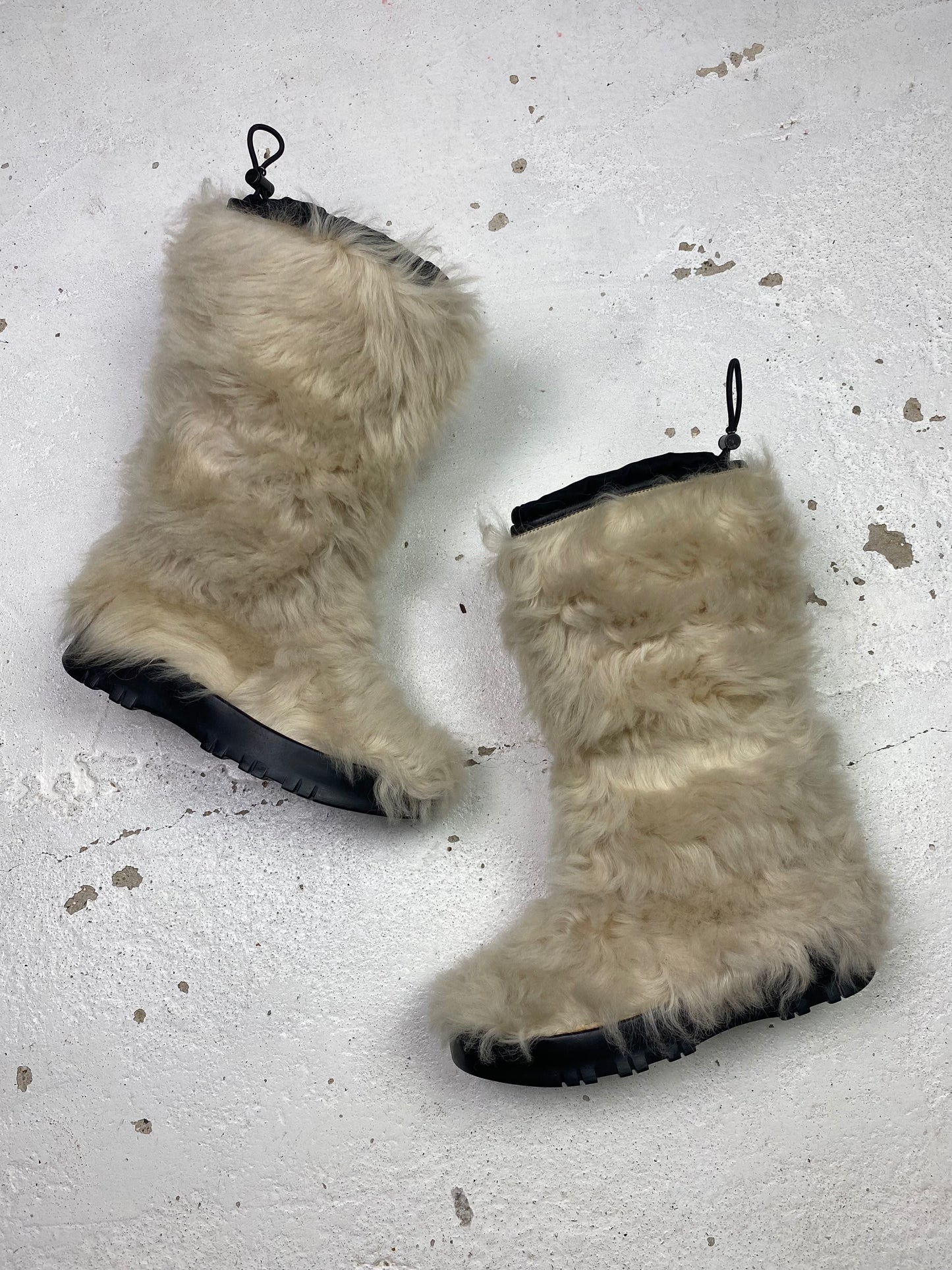 Prada Linea Rossa Fur Boots
