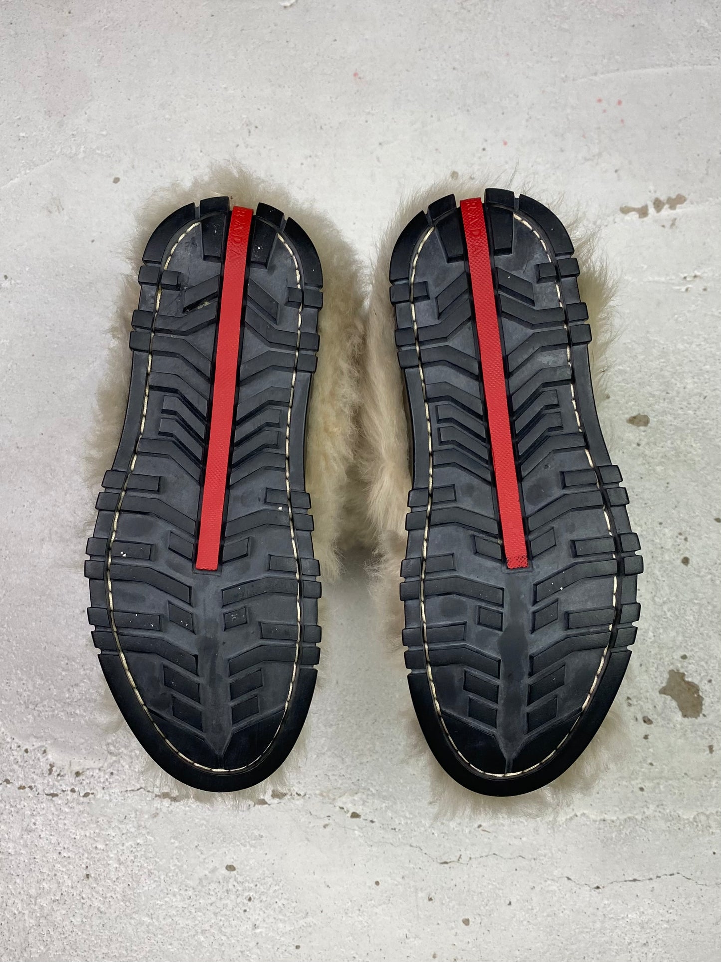 Prada Linea Rossa Fur Boots