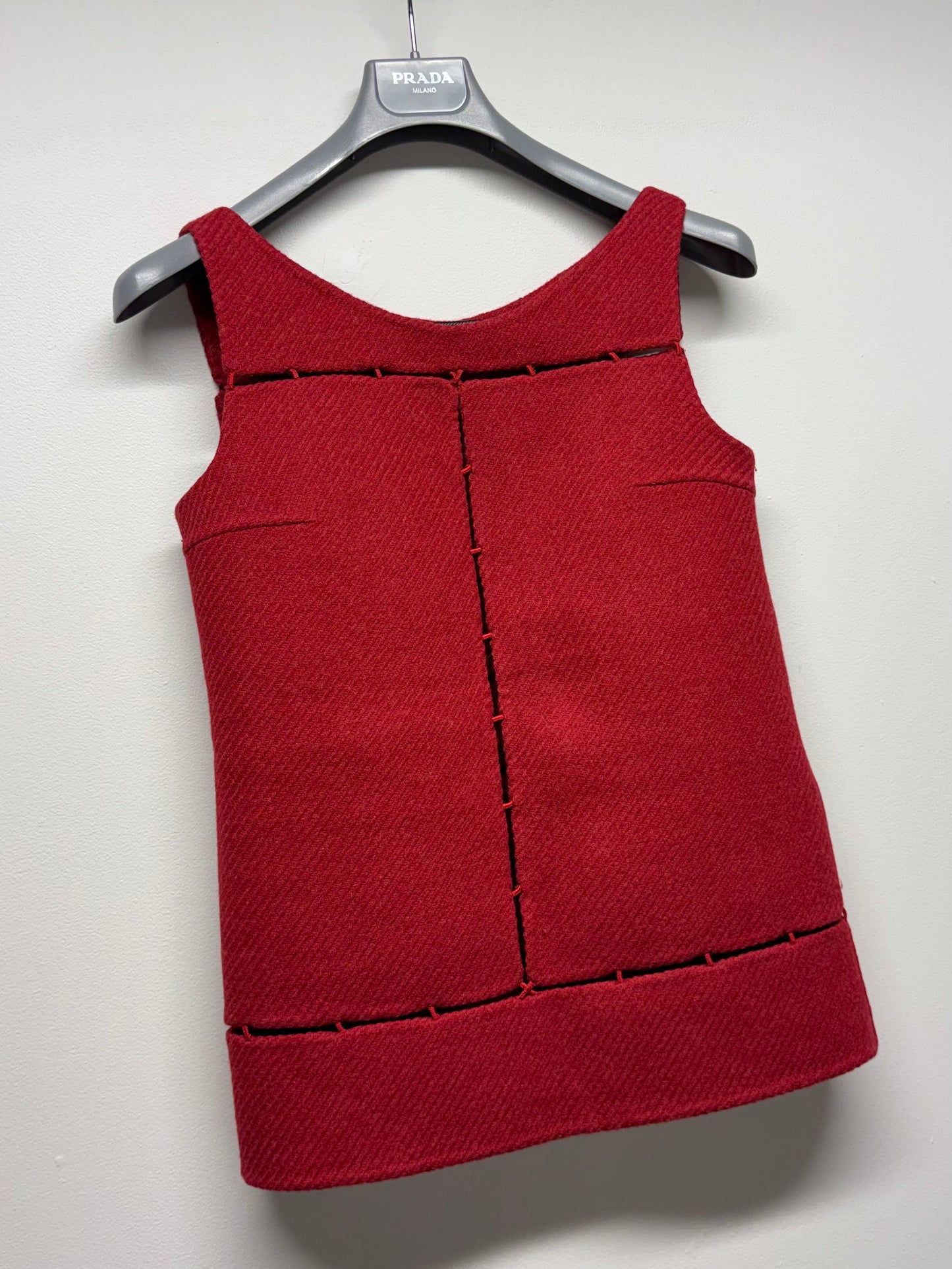 FW 98 Prada Wool Panelled Top