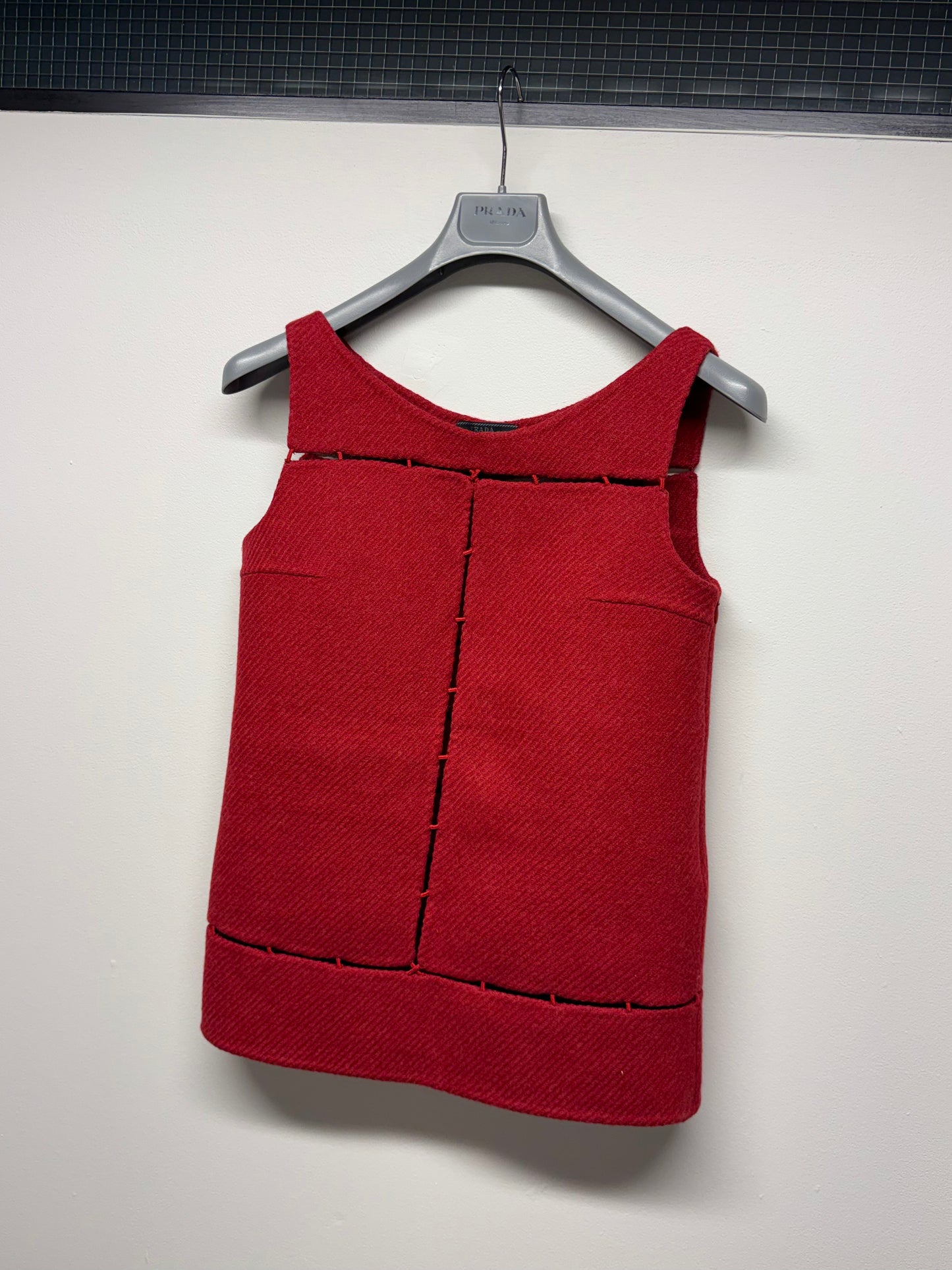 FW 98 Prada Wool Panelled Top