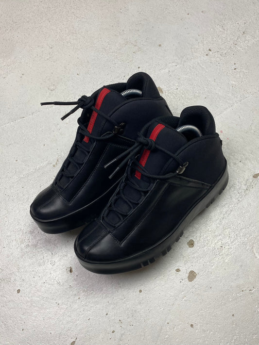 Prada Sport Leather Hiking Boots