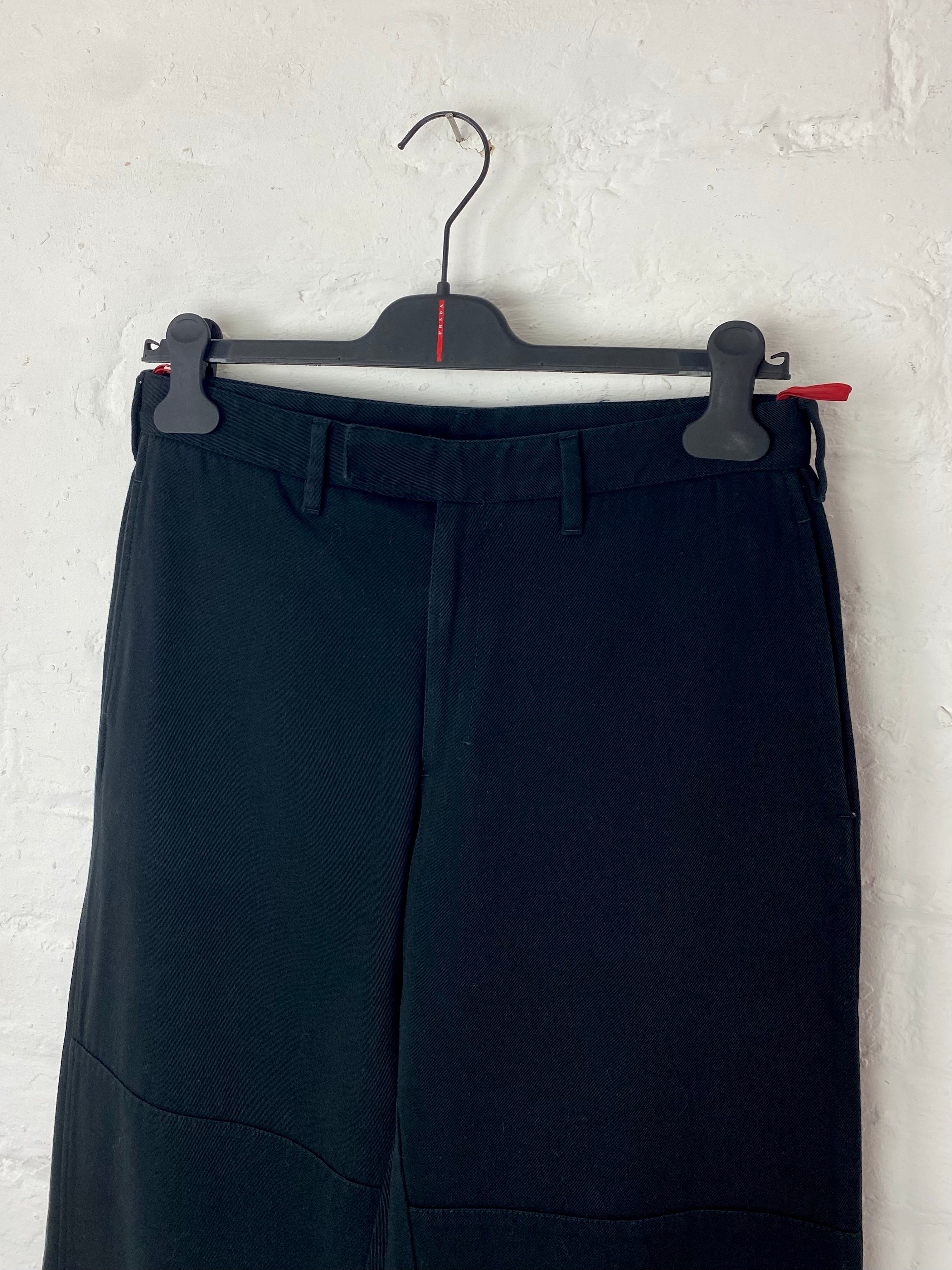パンツ PRADA SPORT DOUBLE KNEE WORK PANTS NAVY Prada Sport Double Knee Trousers – 100PERCERTI