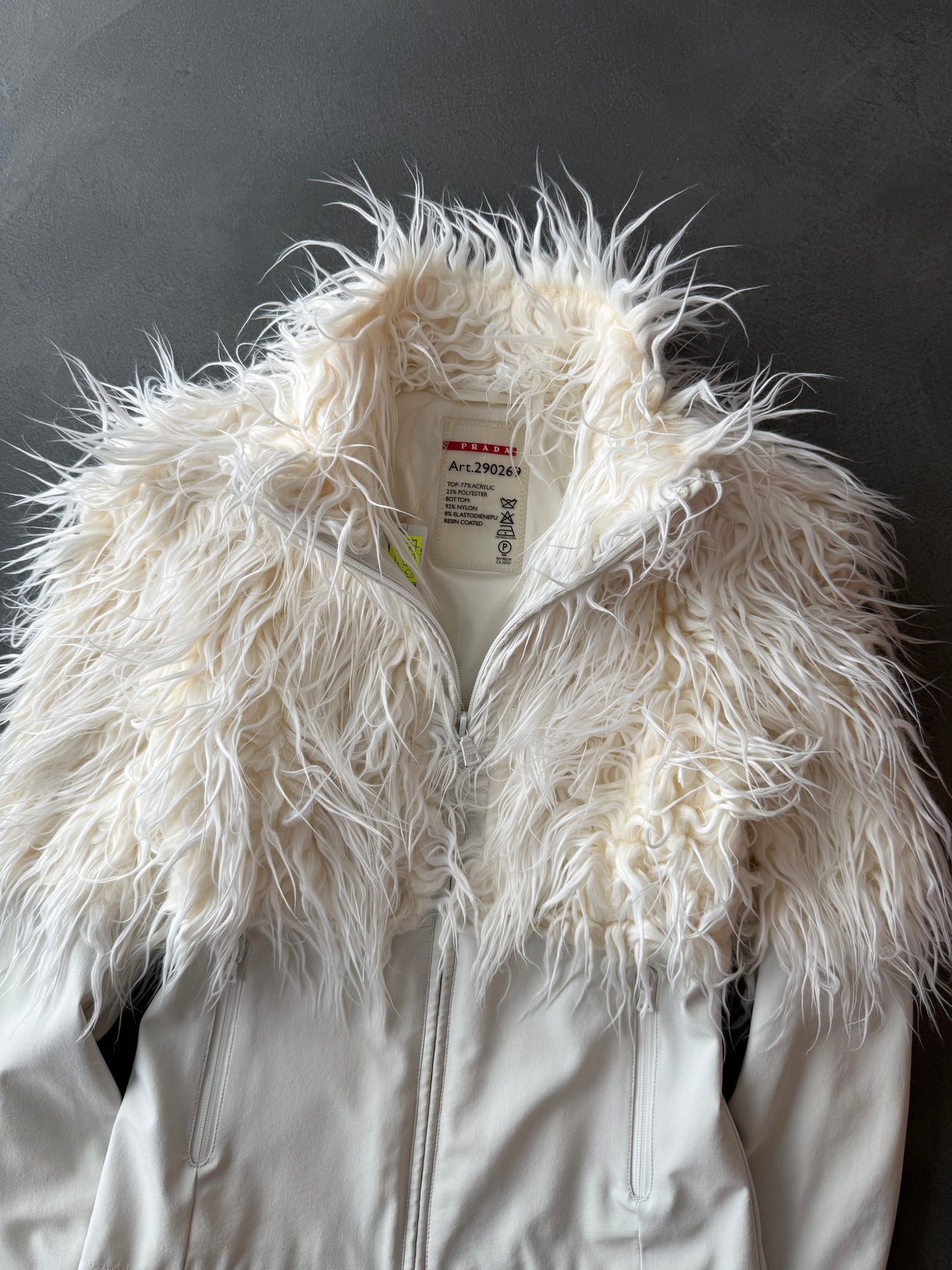2011 Prada Linea Rossa Faux Fur Ski Jacket