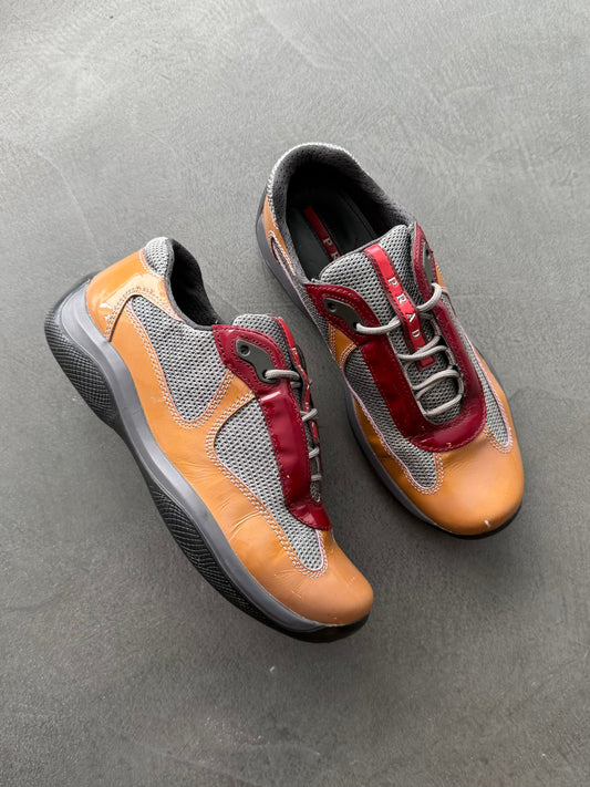 Prada Americas Cup Patent Trainers