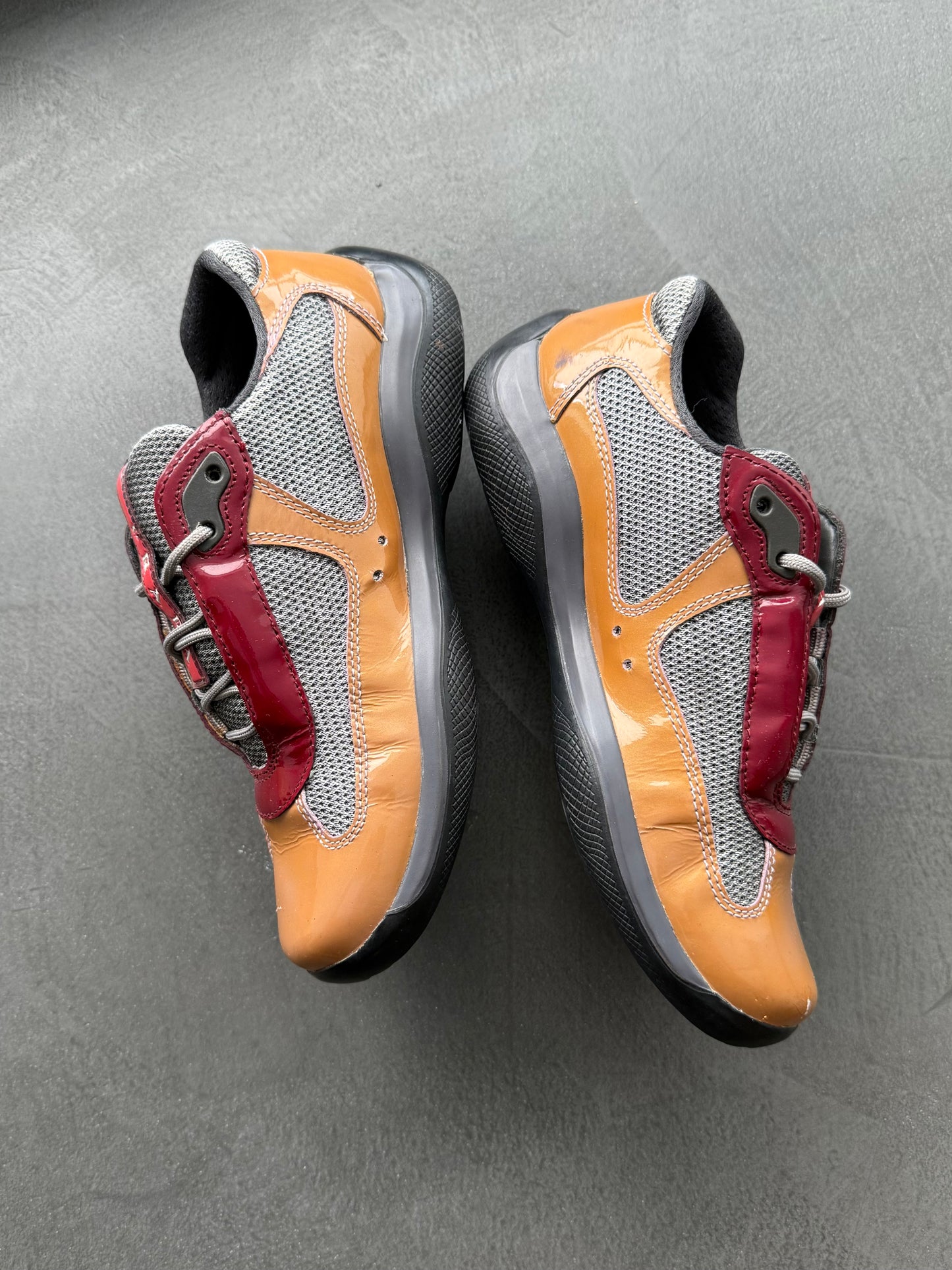 Prada Americas Cup Patent Trainers