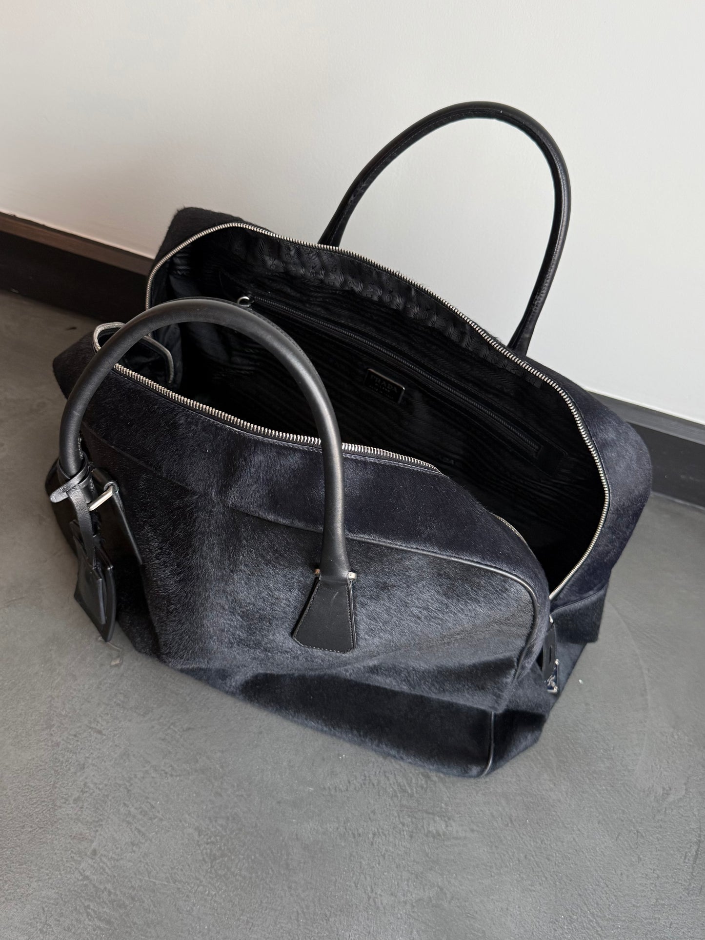 FW 00 Prada Pony Leather Holdall