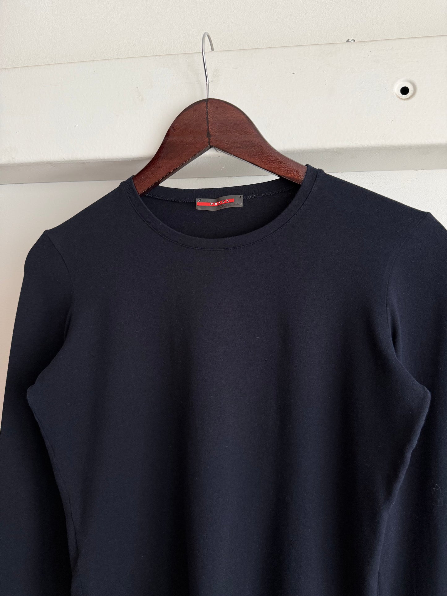 Prada Sport Stretch Nylon Longsleeve Top