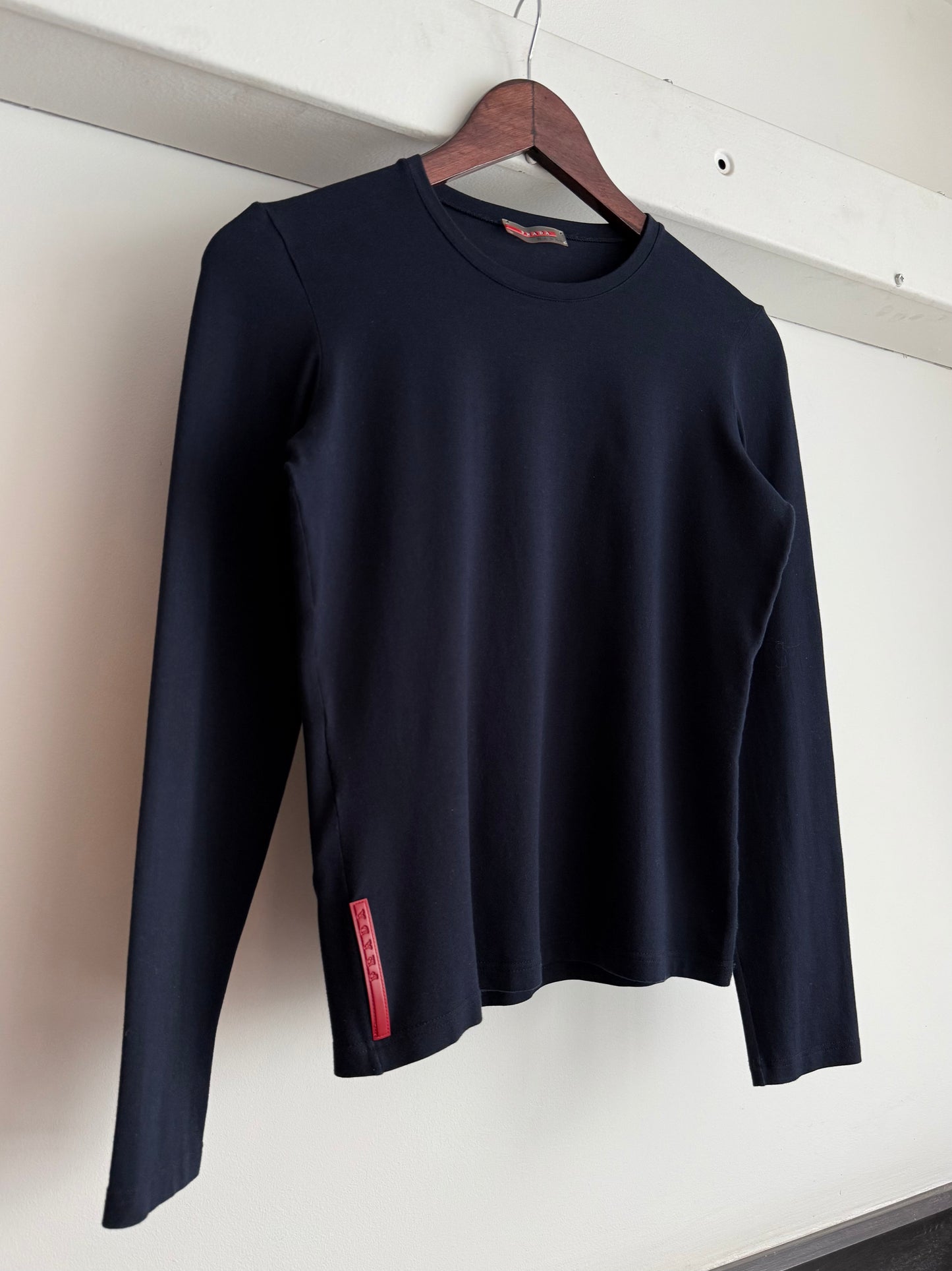 Prada Sport Stretch Nylon Longsleeve Top