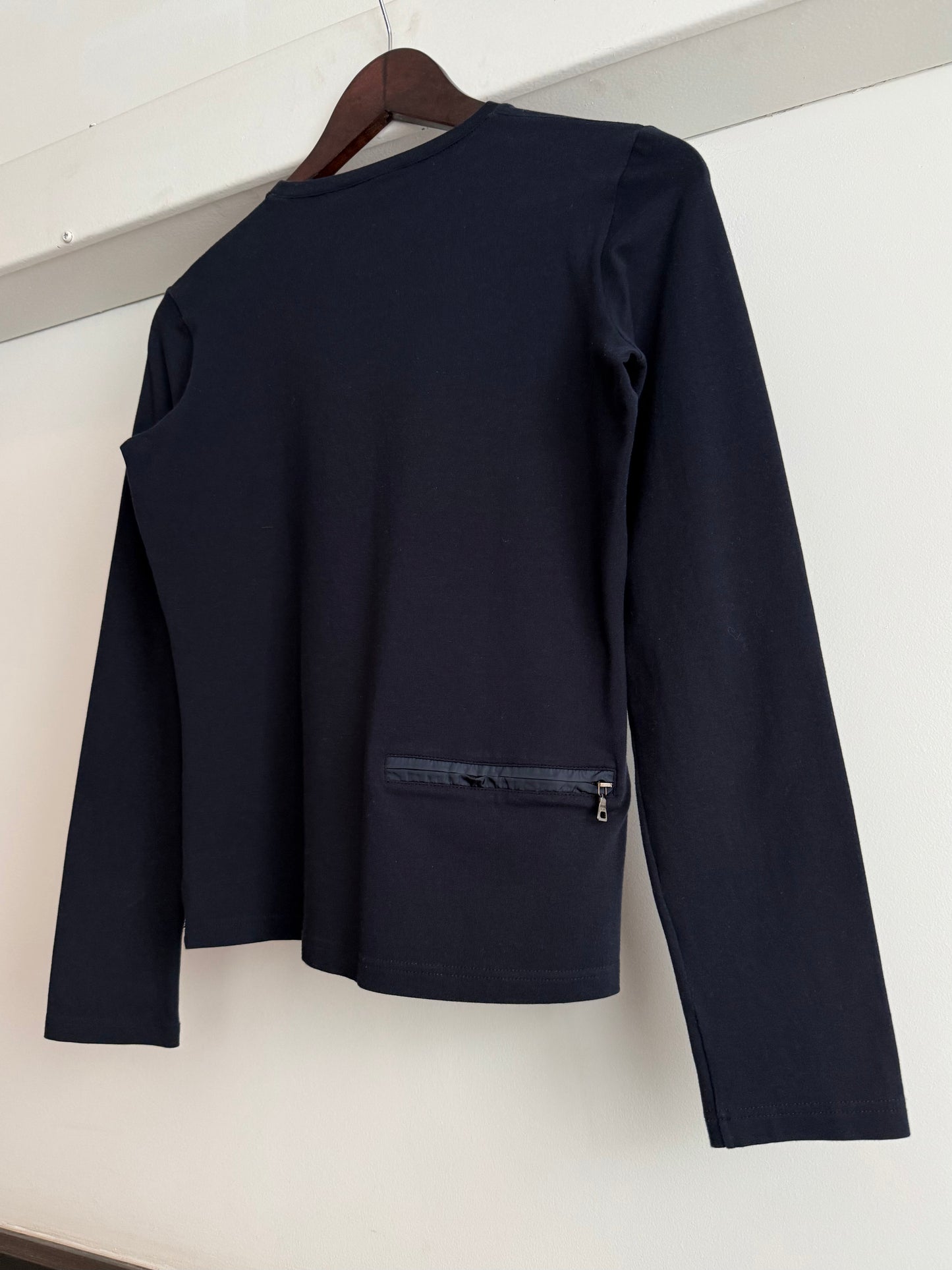 Prada Sport Stretch Nylon Longsleeve Top