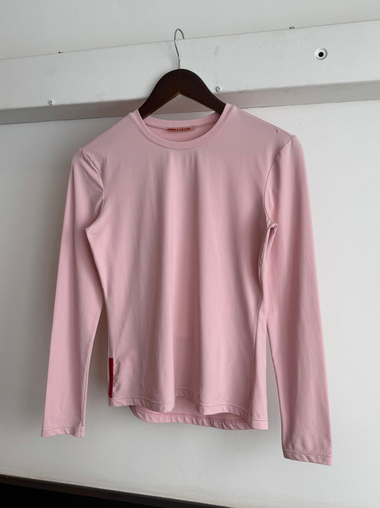 Prada Sport Stretch Nylon Longsleeve Top