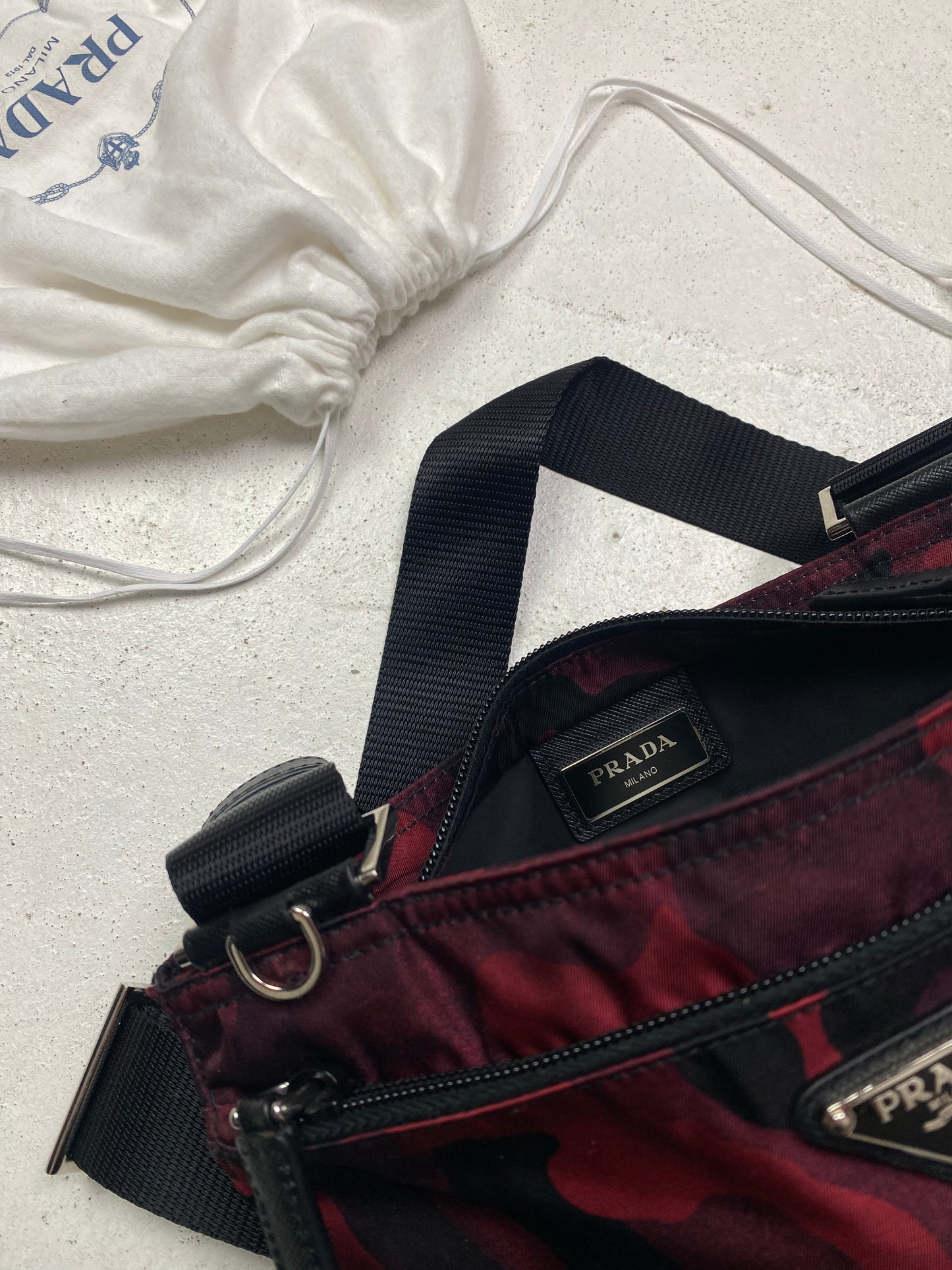 2015 Prada Camo Sidebag