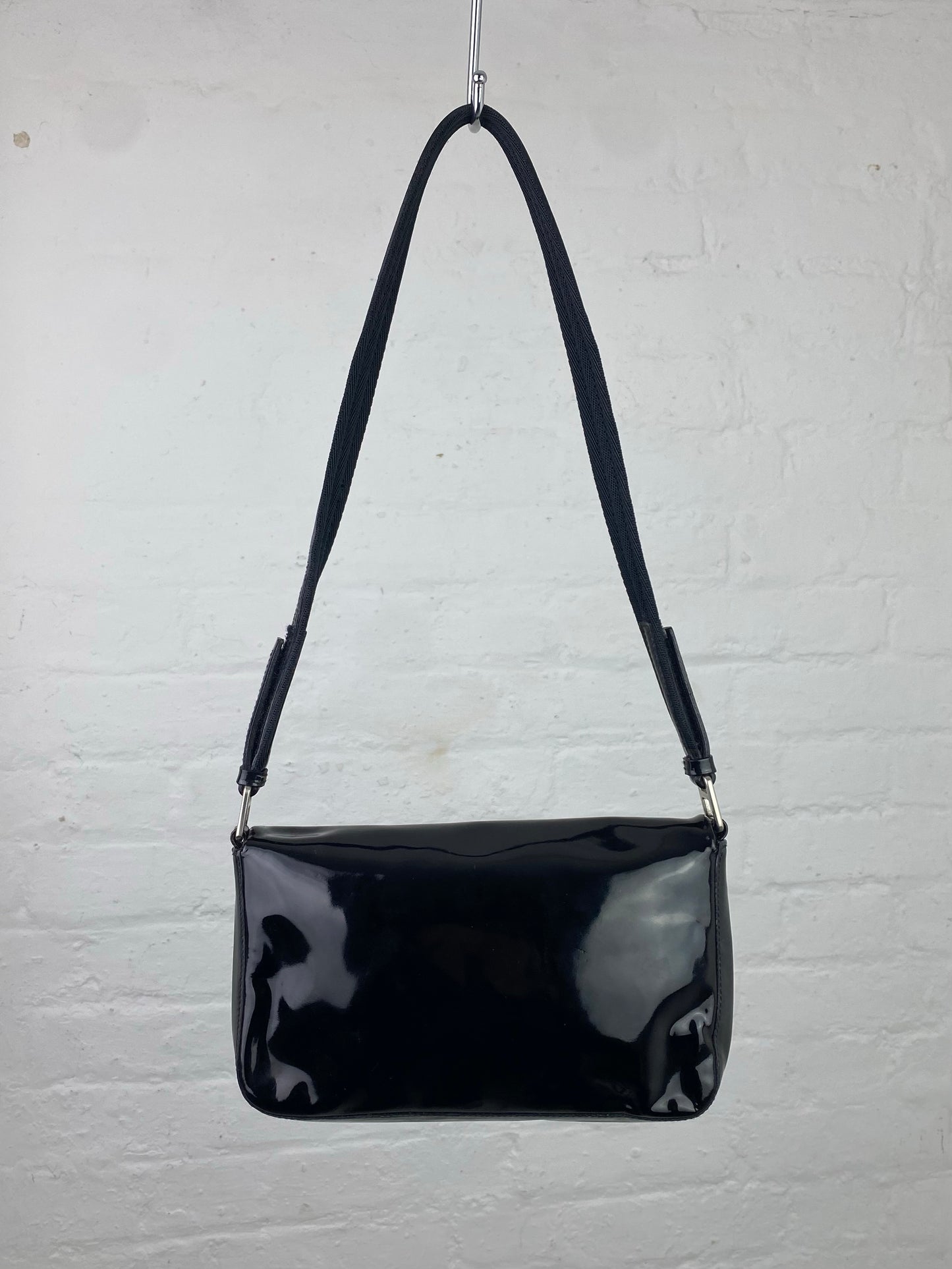 FW 99 Prada Patent Leather Handbag