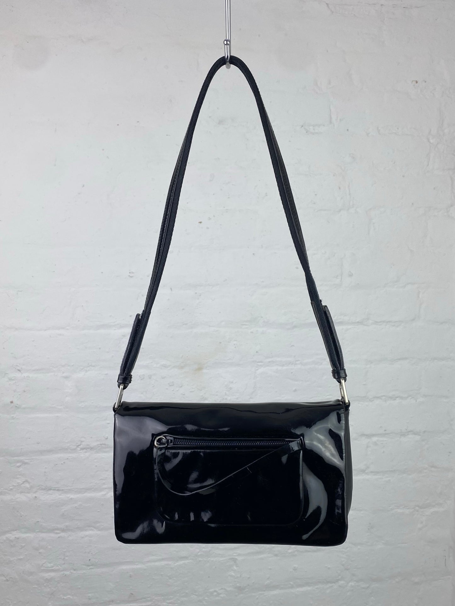 FW 99 Prada Patent Leather Handbag