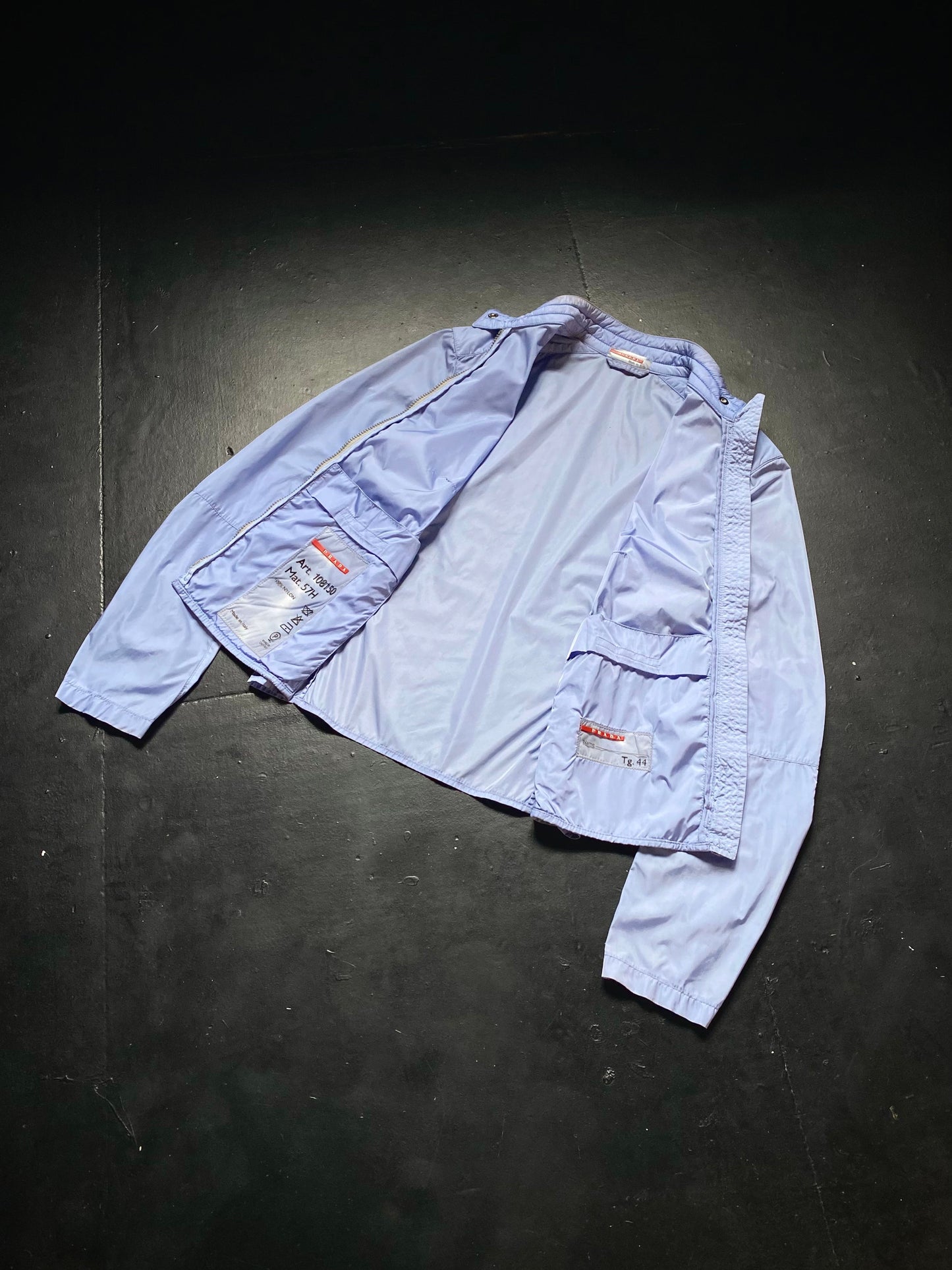 SS 00 Prada Sport Nylon Moto Jacket